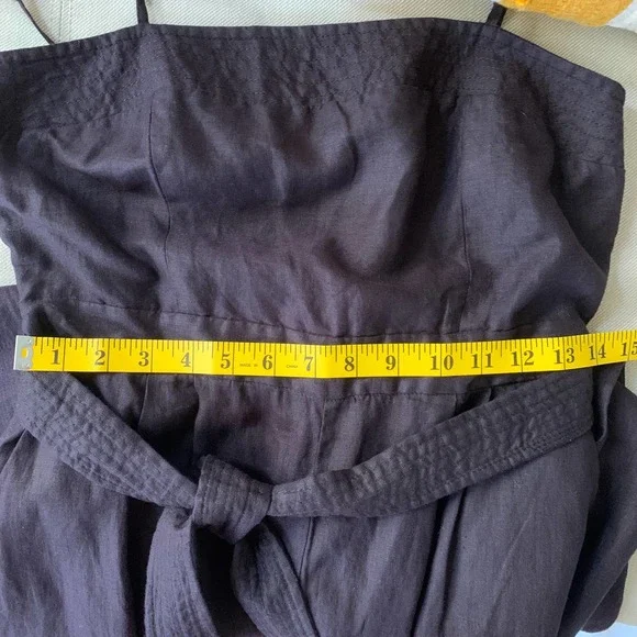 J.Crew Wide Leg Linen Jumpsuit Brown Size 4 - Picture 9 of 10